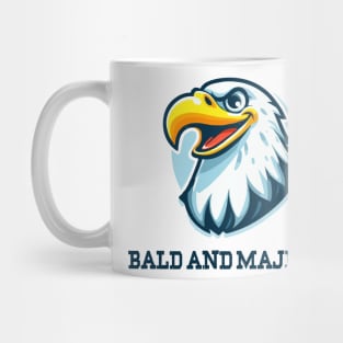 Bald and Majestic Eagle illustration Mug